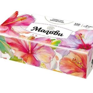 Серветки косметичні Мальви 150шт.