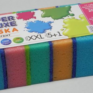 Губки кухонні Super luxe XXL Гігант 5+1шт/уп
