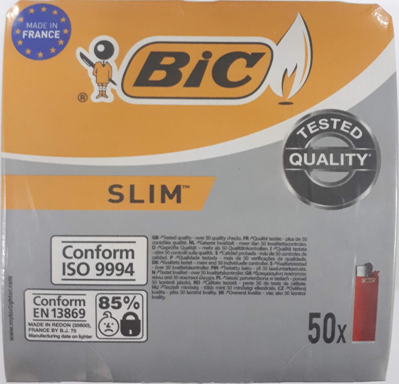 Запальничка BIC J3 slim 50 шт./пач. кольоровий