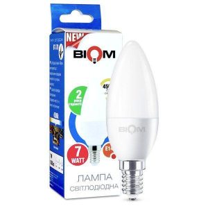 Світлодіодна лампочка Biom LED E27 7 W 4500 K