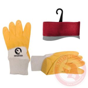 Рукавички Intertool жовта size 8