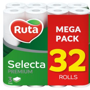 Туалетний папір Ruta Selecta 3сл 32шт/уп білий