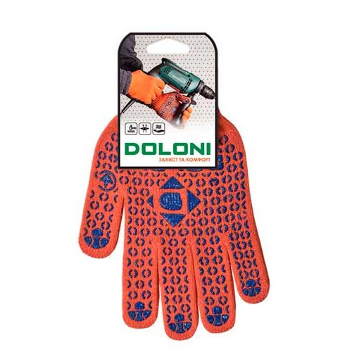Рукавички Doloni multi жовтогарячі 10пар/уп