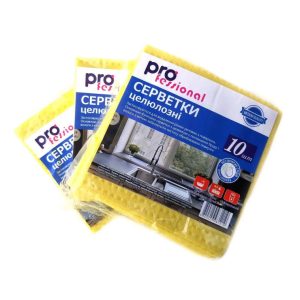 Целюлозні серветки для прибирання 10 шт./пач.