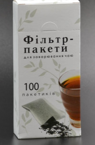Фільтр-пакет для заварювання чаю (100 шт.)
