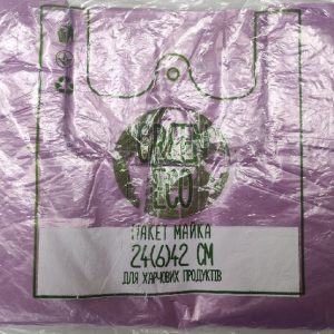 пакет майка green eco 24*42 — Пакет майка green eco 24*42 в асортименті