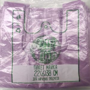 пакет майка green eco 22*38 — Пакет майка green eco 22*38