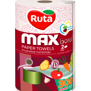 Рушники паперові Ruta Max 300 відривів