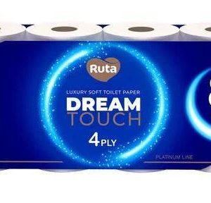 Туалетний папір Ruta Dream touch білий 4шар 8шт/уп