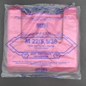 Пакет майка Агротехмаш 22*38 200 шт/уп червона