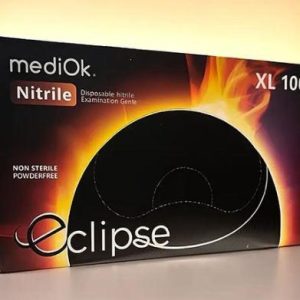 Рукавички нітрилові Mediok Eclipse XL 50пар/кор(чорні)