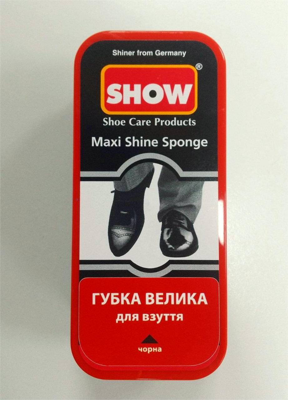 Губка-блиск для взуття Show велика чорна