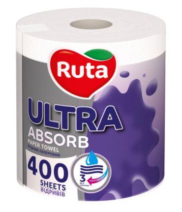 Паперовий рушник Ruta Ultra 3 шар. (400відривів)
