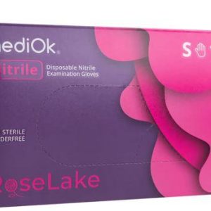 Рукавички нітрилові Mediok Rose Lake S 50пар/кор(рожеві)