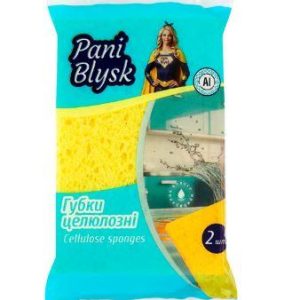 Серветки-губки з целюлози Pani Blysk 2шт/уп