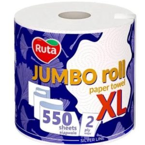 Рушники паперові Ruta Jumbo XL 2шар 550 відривів