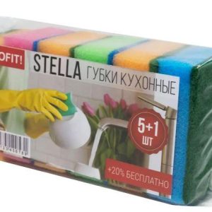 Губки кухонні Profit Stella 5+1шт/уп