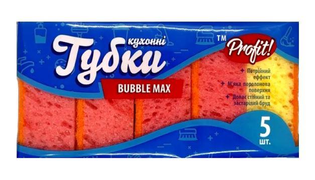 Губки кухонні Profit пориста Бабл Макс 5шт/уп