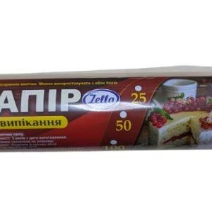 Пергамент для випічки Zella 50м 38см коричневий з спецпокриттям на втулці