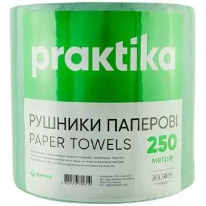 Рушник паперовий Practika зелений 250м (1250 відривів*20см)