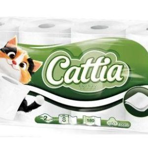 Туалетний папір Cattia 2шар (180 відривів) 8шт/уп