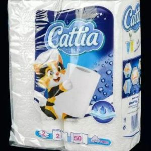 Рушник паперовий Cattia 2шар 2рул/уп (50 відривів)