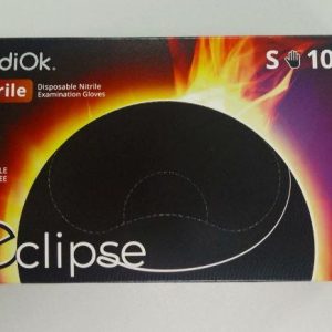 Рукавички нітрилові Mediok Eclipse S 50пар/кор(чорні)
